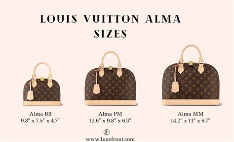 louis vuitton alma dimensions.